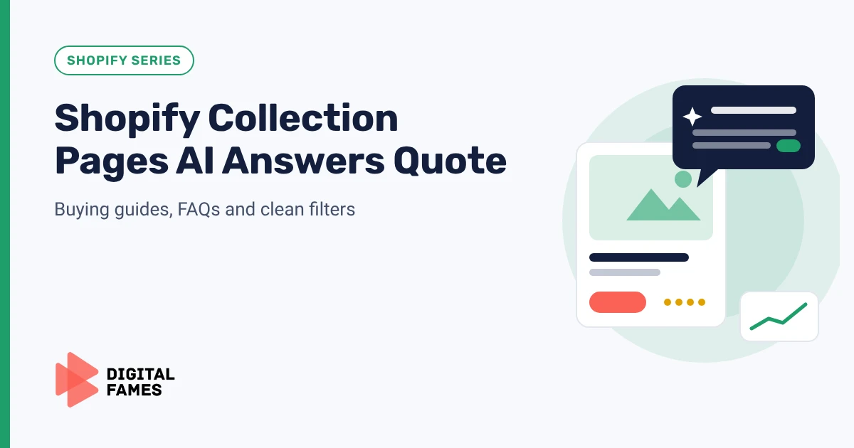 Turning Shopify Collection Pages into Pages AI Answers Quote banner
